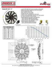 Load image into Gallery viewer, Maradyne Universal High Performance Fan 11" Fan Skew Blade Reversible 12V (1110CFM) (63mm Deep)