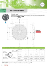 Load image into Gallery viewer, SPAL Universal Fan 16" Fan Skew Blade Pull 12V Brushless (1858CFM) (82mm Deep)