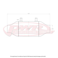Load image into Gallery viewer, PWR Liquid to Air Barrel Intercooler 6" x 8" With 3" Outlets