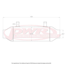 Load image into Gallery viewer, PWR Liquid to Air Barrel Intercooler 4" x 10" With 2.25" Outlets