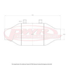 Load image into Gallery viewer, PWR Liquid to Air Barrel Intercooler 8" x 8" With 4" Outlets