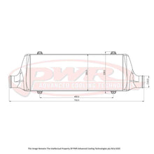Load image into Gallery viewer, Universal Street Series Intercooler Core Size 500 x 200 x 68mm, 2.5" Outlets