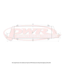 Load image into Gallery viewer, Racer Series Intercooler - Core Size 600 x 200 x 68mm, 2.5" Outlets