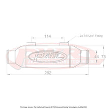 Load image into Gallery viewer, Universal Water To Oil Engine Oil Cooler 3"x 3"x 6" With 44mm Water Outlets