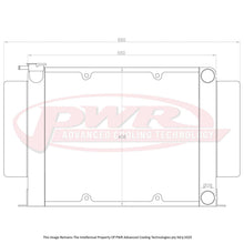 Load image into Gallery viewer, Mazda RX2 - RX7 (1970-1985) Series 1-3 12A & 13B 55mm Radiator with mounts to suit 16" SPAL Thermo