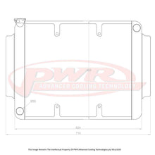 Load image into Gallery viewer, Holden HG-HK LS1 (1968-1972) 55mm Crossflow Radiator with 16" SPAL Fan Mounts