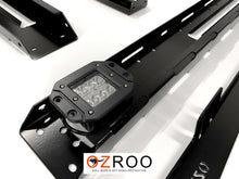 Load image into Gallery viewer, Nissan Navara (2007-2019) D40 & NP300 Dual Cab ULTIMATE Roof Rack - Integrated Light Bar & Side lights