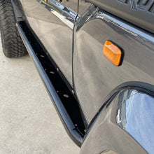 Load image into Gallery viewer, Toyota Landcruiser 79 Series (2016-2027) Single Cab (ANGLED) Phat Bars Rock Sliders/Side Steps – Powdercoated