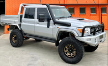 Load image into Gallery viewer, Toyota Landcruiser 76 Series (2007-2024) VDJ Phat Bars 5" Stainless Snorkel