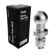 Load image into Gallery viewer, TAG Chrome Tow Ball - 50mm, 3.5 tonne
