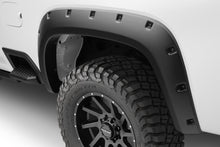 Load image into Gallery viewer, Chevrolet Silverado 1500 (2021-2024) CREW CAB Bushwacker Forge Textured Black Front And Rear Truck Wheel Fender Flares (4PC)

