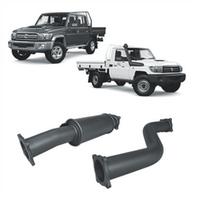 Load image into Gallery viewer, Redback Extreme Duty Exhaust for Toyota Landcruiser 79 Series with Auxiliary Fuel Tank (11/2016 onwards)