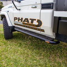 Load image into Gallery viewer, Toyota Landcruiser 79 Series (2016-2025) Single Cab (FLAT) Phat Bars Rock Sliders/Side Steps – Powdercoated