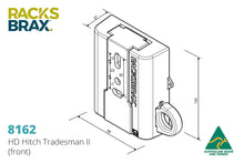 Load image into Gallery viewer, Racksbrax HD Hitch Tradesman II