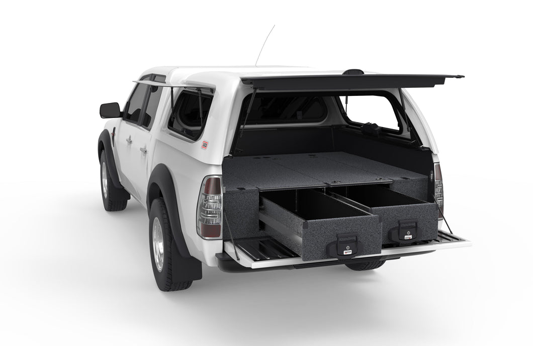 Ford Ranger (2006-2011) 4WD Interiors Fixed Floor Drawers Dual Cab