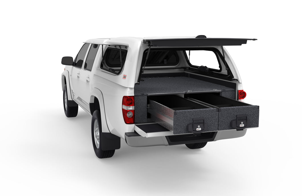 Holden Colorado (2002-2012) 4WD Interiors Fixed Floor Drawers Dual Cab