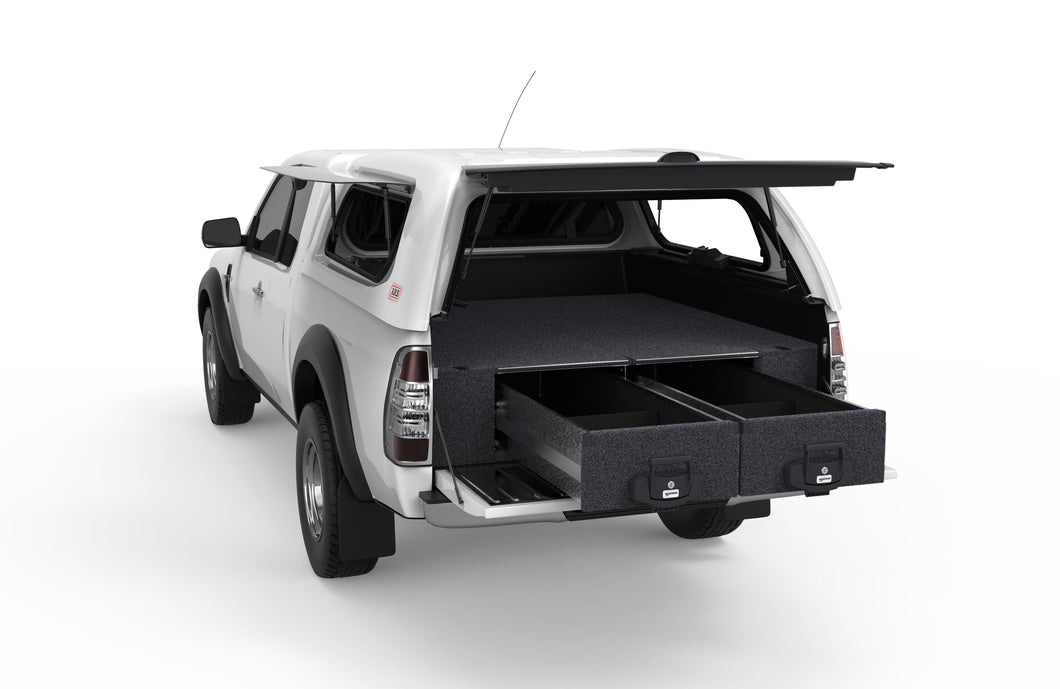 Ford Ranger (2006-2011) 4WD Interiors Fixed Floor Drawers Super Cab/extra Cab