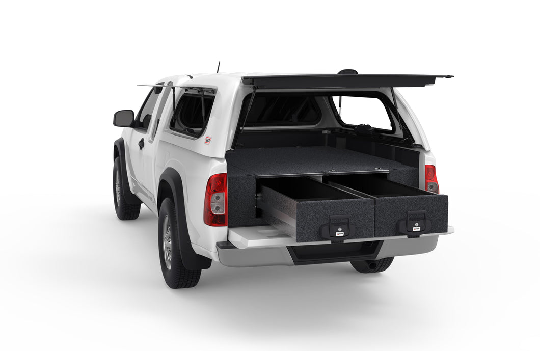 Holden Rodeo (2002-2012) 4WD Interiors Fixed Floor Drawers Extra Cab