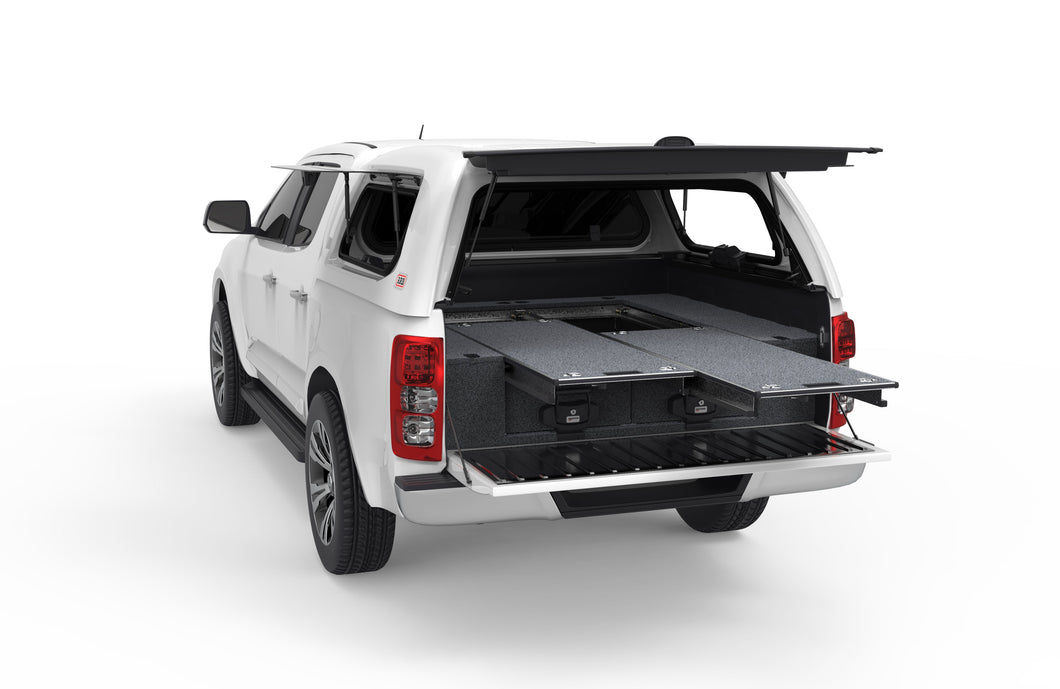 Holden Colorado (2012-2020) RG 4WD Interiors Dual Roller Floor Drawers Rg Dual Cab