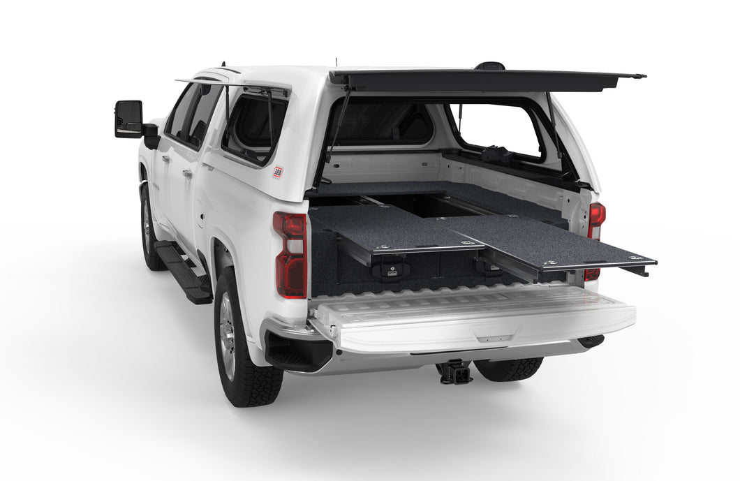 Silverado 2500 (2020-2025) Max Internal Tray Length 1900mm 6'4'' 4WD Interiors Dual Roller Floor Drawers Dual Cab