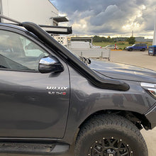 Load image into Gallery viewer, Toyota Hilux (2015-2025) N80 GUN Phat Bars 4" Stainless Snorkel (LONG ENTRY)