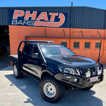 Load image into Gallery viewer, Nissan Navara (2015-2023) NP300 D23 (ANGLED) Phat Bars Rock Sliders/Side Steps – Powdercoated