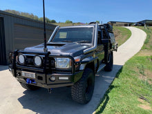 Load image into Gallery viewer, Toyota Landcruiser 76 Series (2006-2024) VDJ Phat Bars 4" Twin Stainless Snorkels
