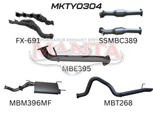 Load image into Gallery viewer, Toyota Landcruiser 100 Series (1998-2007) 4.7L V8 Manta Exhaust