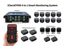 Load image into Gallery viewer, Ichecktpms iCheck Tyre Pressure Monitoring System 4 Sensor Kit with App Control IC004A
