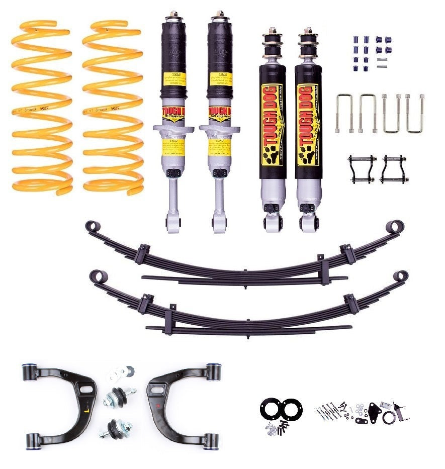 Toyota Hilux (2005-2015) KUN N70  75mm Front / 50mm Rear  suspension lift kit - Tough Dog Adjustable