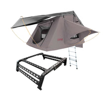 Load image into Gallery viewer, Rooftop Tent &amp; Tub Rack Package - 2 Person Soft Shell Tent (Short Style)
