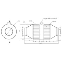 Load image into Gallery viewer, Redback Enviro Universal Petrol Catalytic Converter up to 6.2L Capacity
