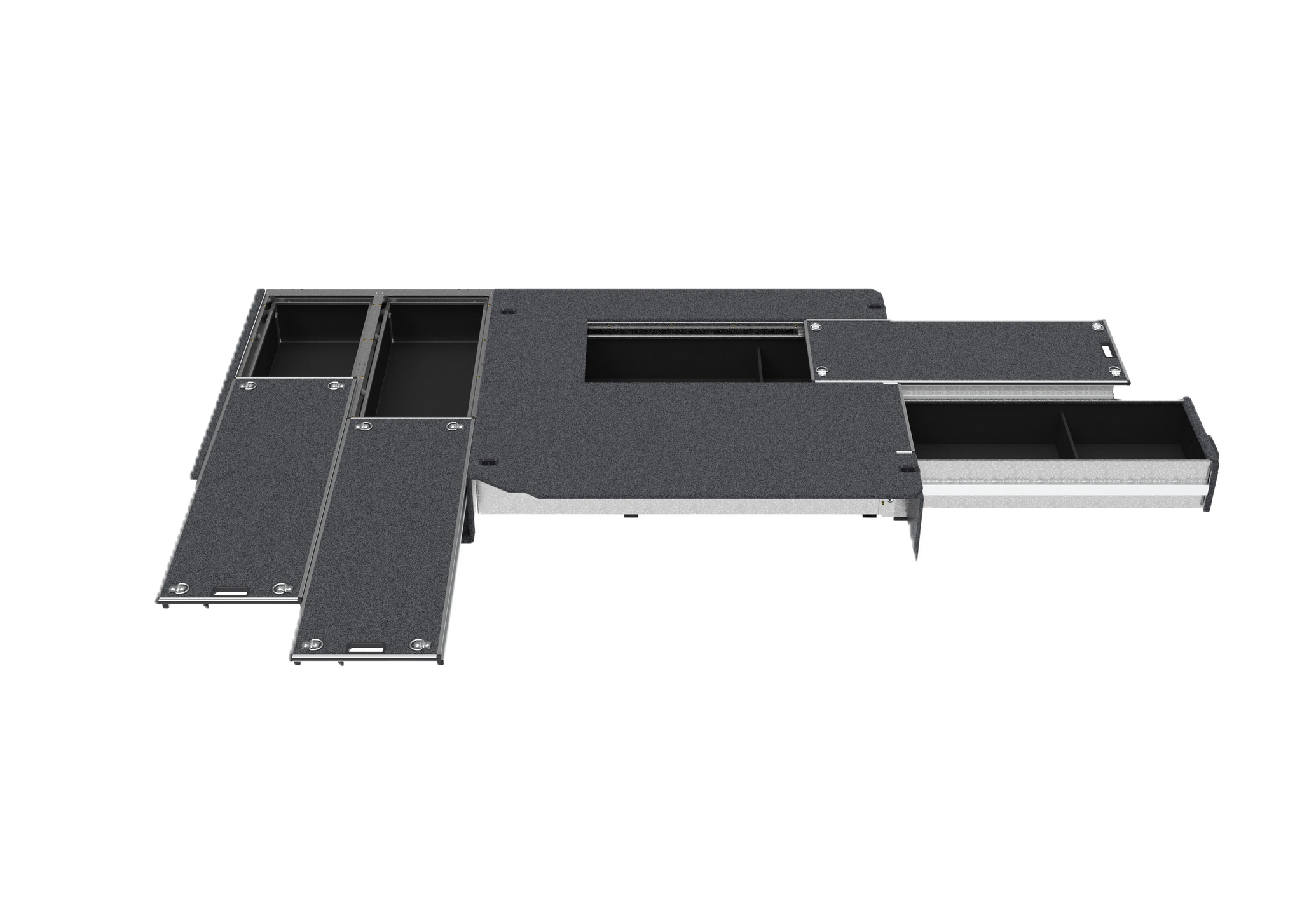 Toyota Hiace (2005-2019) Full Van 4WD Interiors Dual Roller Floor Side ...
