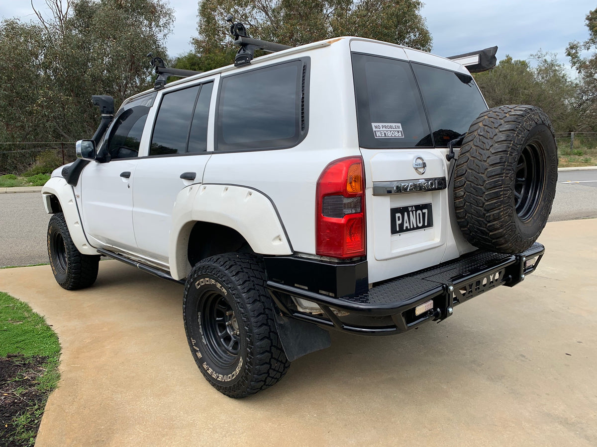 Xgo Rear Bar Nissan Patrol (1997-2016) GU Xrox® Rear Step Tube Bar – Canyon Off-Road