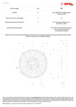 Load image into Gallery viewer, SPAL Universal FAN 12&quot; Fan Paddle Blade Pull Brushless 12V (1802CFM) (80mm Deep)
