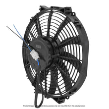 Load image into Gallery viewer, SPAL Universal Fan 12&quot; Fan Skew Blade Pull 12V Extreme Performance (1328CFM) (88mm Deep)
