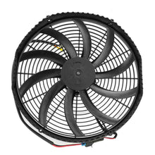 Load image into Gallery viewer, SPAL Universal Fan 16&quot; Fan Skew Blade Pull 12V Extreme Performance (2460CFM) (93mm Deep) (Includes Gasket &amp; Wiring Loom)
