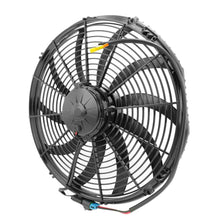 Load image into Gallery viewer, SPAL Universal Fan 16&quot; Fan Skew Blade Pull 12V Extreme Performance (2460CFM) (93mm Deep) (Includes Gasket &amp; Wiring Loom)
