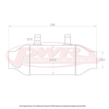 Load image into Gallery viewer, PWR Liquid to Air Barrel Intercooler 4&quot; x 6&quot; With 2.25&quot; Outlets
