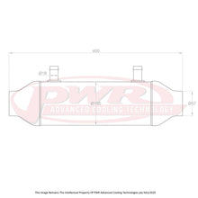 Load image into Gallery viewer, PWR Liquid to Air Barrel Intercooler 4&quot; x 10&quot; With 2.25&quot; Outlets
