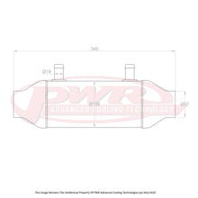 Load image into Gallery viewer, PWR Liquid to Air Barrel Intercooler 4&quot; x 8&quot; With 2.25&quot; Outlets
