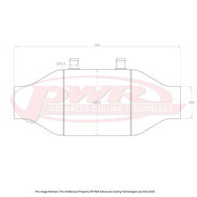 Load image into Gallery viewer, PWR Liquid to Air Barrel Intercooler 8&quot; x 8&quot; With 4&quot; Outlets
