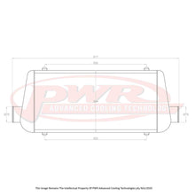 Load image into Gallery viewer, UNIVERSAL Aero2 Intercooler 600 x 300 x 81mm With 3&quot; Outlets
