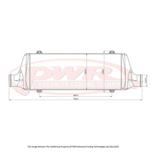 Load image into Gallery viewer, Universal Street Series Intercooler Core Size 500 x 200 x 68mm, 2.5&quot; Outlets
