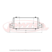 Load image into Gallery viewer, Street Series Intercooler - Core Size 600 x 200 x 68mm, 2.5&quot; Outlets
