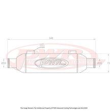 Load image into Gallery viewer, Universal Water to Oil Cooler 3&quot; x 3&quot; x 8&quot; With 35mm Outlets
