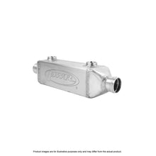 Load image into Gallery viewer, Universal Water To Oil Engine Oil Cooler In-line 3&quot; x 3&quot;x 8&quot; with 44mm Outlets
