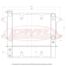 Load image into Gallery viewer, Mazda R100 (1967-1971) 55mm Radiator / Oil Cooler Kit With 16&quot; SPAL Fan Mounts
