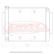 Load image into Gallery viewer, Holden HG-HK LS1 (1968-1972) 55mm Crossflow Radiator with 16&quot; SPAL Fan Mounts
