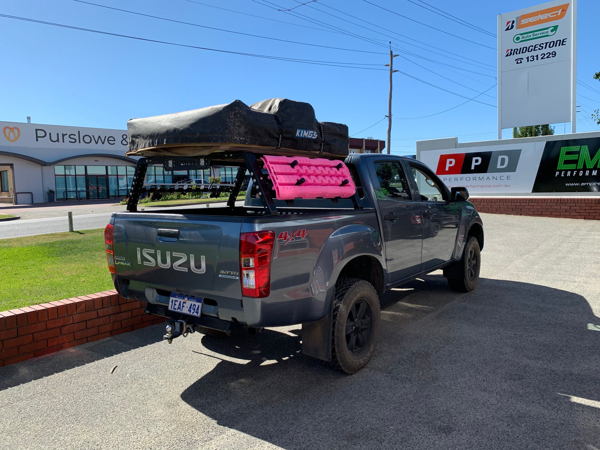 isuzu d'max roof top tent Isuzu D-Max (2012-2024) OzRoo Tub Rack